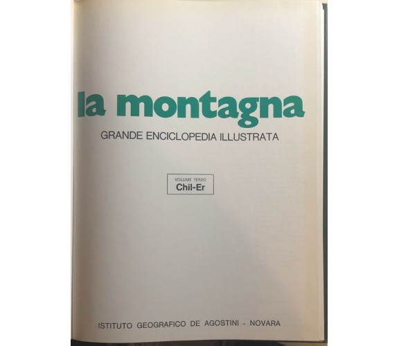 La montagna voll.3-4 di Aa.vv., 1975, Istituto Geografico Deagostini