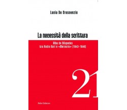 La necessità della scrittura - Lucia De Crescenzio - Stilo, 2015