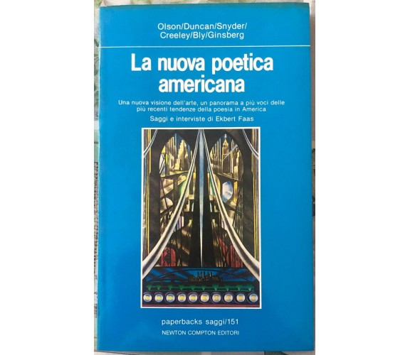 La nuova poetica americana di Olson/duncan/snyder/creeley/bly/ginsberg,  1982,  