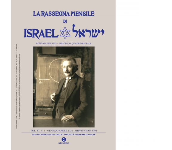 La rassegna mensile di Israel vol.87.1 - Giuntina, 2023