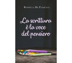 La scrittura è la voce del pensiero di Rossella De Pasquale,  2021,  Youcanprint