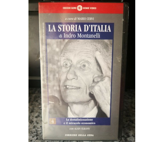 La storia d'Italia di Indro Montanelli - 3  vhs- 1999 - corriere della sera -F