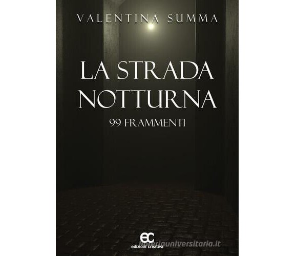 La strada notturna. 99 frammenti di Valentina Summa - Edizioni creativa, 2017