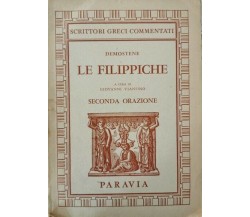 Le Filippiche  di Demostene 1961,  Paravia - ER