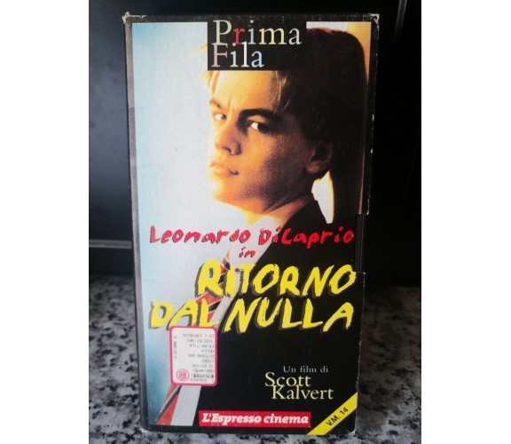 Leonardo di Caprio ritorno dal nulla - vhs -1995 - L'espresso cinema -F