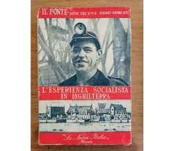 L'esperienza socialista in Inghilterra - La Nuova Italia - 1952 - AR