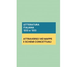 Letteratura italiana ’800 e ’900: 140 schede e mappe concettuali di Pierre 2020,