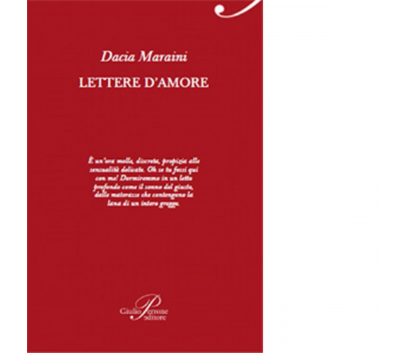 Lettere d'amore. Con CD Audio - Dacia Maraini - Perrone editore,2014