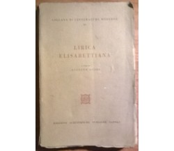 Lirica elisabettiana - Augusto Guidi, ESI, 1960 - L