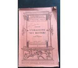 L’orazione sui Misteri - Andocide,  1964,  Società Editrice Internazionale - P