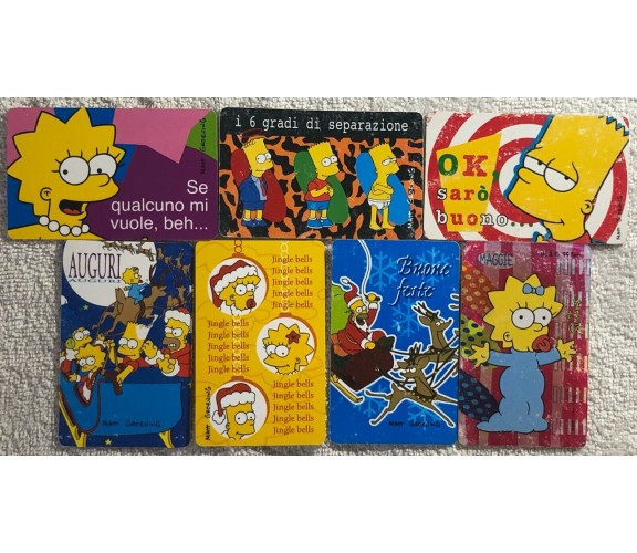 Lotto 7 card The Simpsons di Aa.vv.,  1999,  Fox