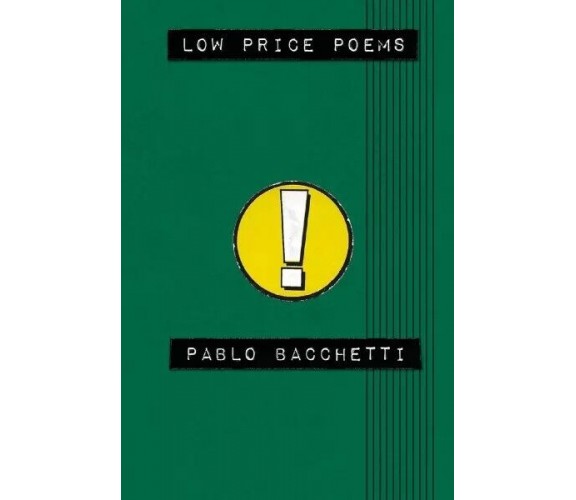 Low Price Poems di Pablo Bacchetti, 2023, Youcanprint