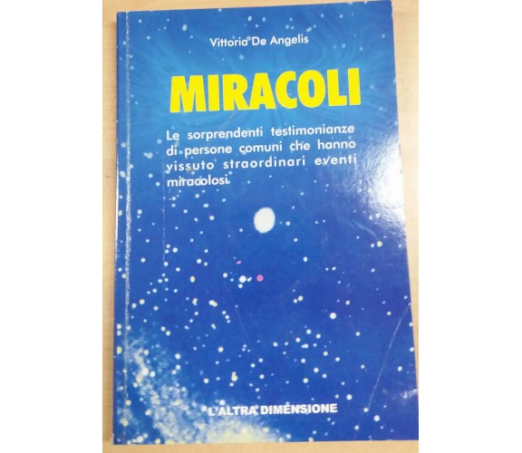 MIRACOLI - VITTORIA DE ANGELIS - ANTARES - 2001 -M 