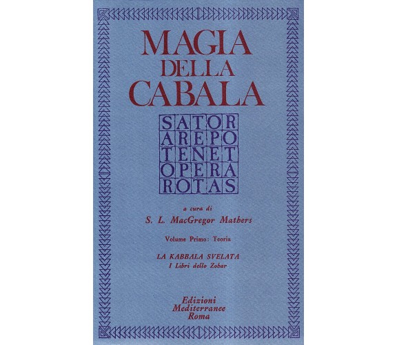 Magia della cabala vol.1 - S. L. McGregor Mathers - Edizioni Mediterranee, 1983