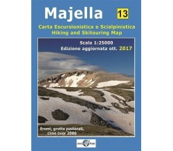 Majella. Carta escursionistica e scialpinistica 1:25.000 di Aa.vv., 2017, Edi