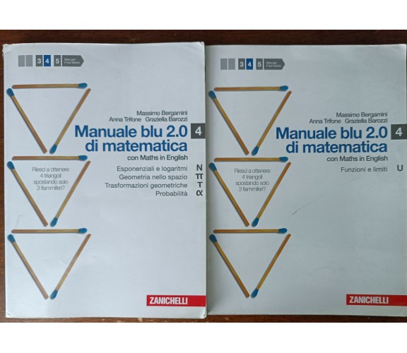 Manuale blu 2.0 di matematica.Vol.4-Bergamini,Trifone,Barozzi-Zanichelli,2008-A