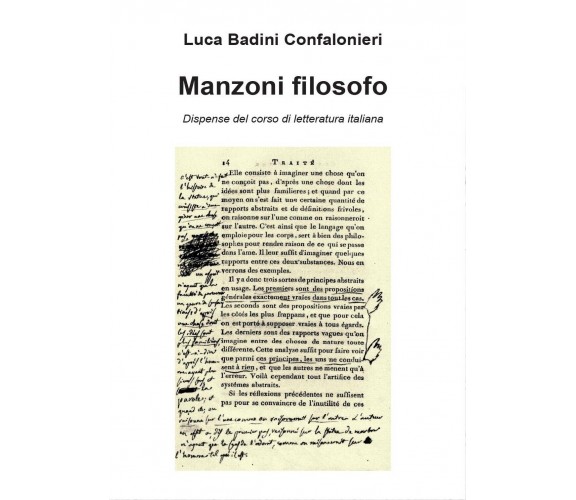 Manzoni filosofo. Dispense del corso di letteratura italiana (L. B.Confalonieri)