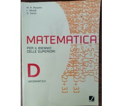 Matematica. Modulo D. - Persano, Riboldi, Zanoli - Juvenilia, 2002 - A