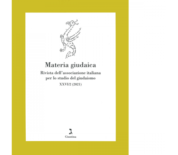 Materia giudaica. Rivista dell'Associazione italiana per lo studio del giudaismo