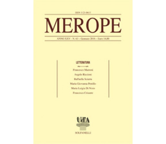 Merope n. 63 di Aa.vv., 2016, E.m. Foster Revisited