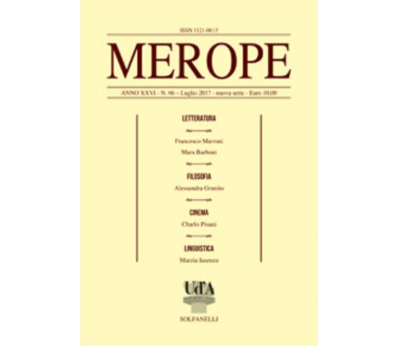 Merope n. 66 di Aa.vv., 2017, E.m. Foster Revisited