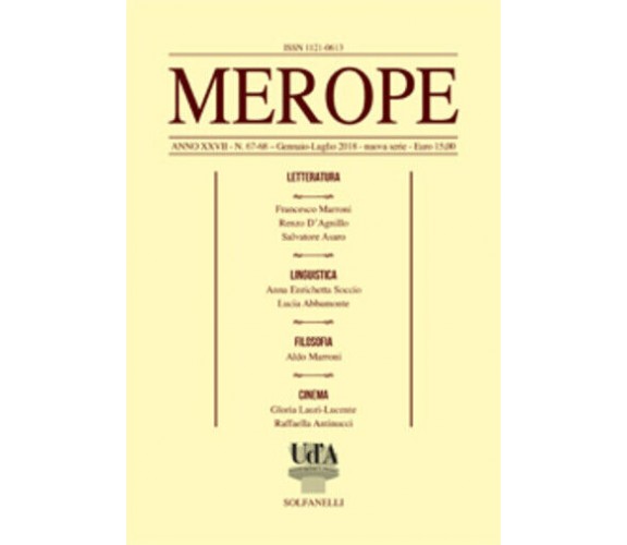 Merope n. 67-68 di Aa.vv., 2018, E.m. Foster Revisited