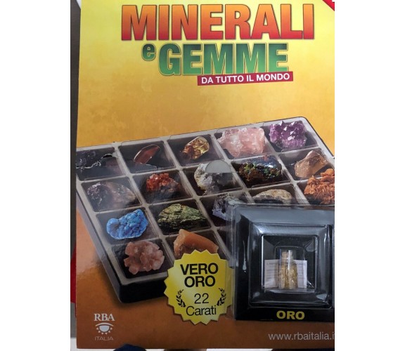 Minerali e gemme da tutto il mondo di grandi dimensioni n. 1 oro+Minerale bonus 