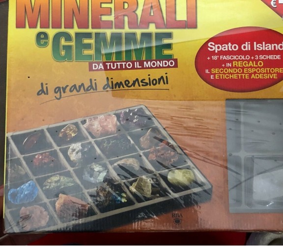 Minerali e gemme da tutto il mondo di grandi dimensioni n. 18 Spato di Island+fa