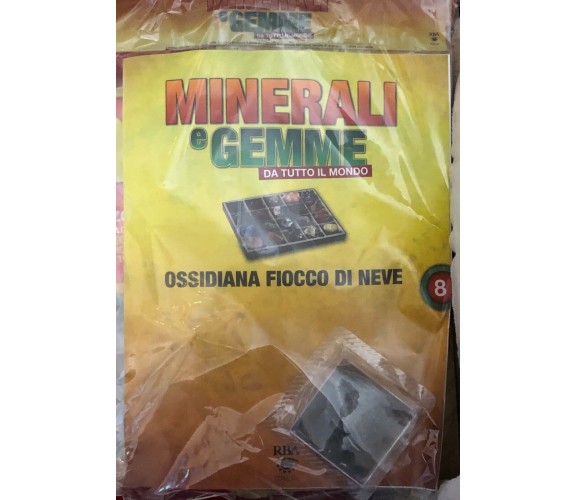 Minerali e gemme da tutto il mondo di grandi dimensioni n. 8 Ossidiana fiocco di