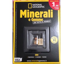 Minerali e gemme da tutto il mondo n. 1 Oro + Fascicolo + 5 schede + Poster 