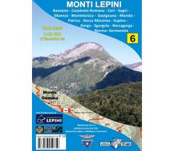 Monti Lepini. Carta escursionistica 1:25.000 di Aa.vv., 2019, Edizioni Il Lup