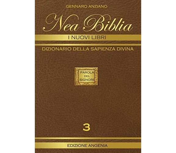 NEA BIBLIA - I NUOVI LIBRI VOL 3: DIZIONARIO DELLA SAPIENZA DIVINA di Gennaro An