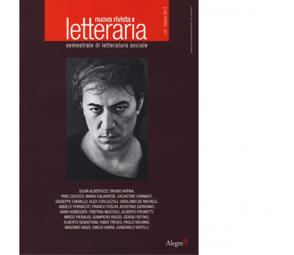 NUOVA RIVISTA LETTERARIA (2013) VOL. 8 di AA.VV. - edizioni alegre, 2013