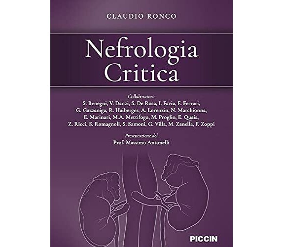 Nefrologia critica di Claudio Ronco,  2021,  Indipendently Published