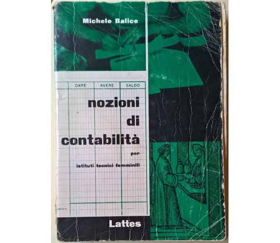 Nozioni di contabilità - Michele Balice - 1980,  Lattes - L 