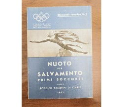 Nuoto per salvamento primi soccorsi - R. P. Di Finale- N.E.M.I. - 1971 - AR