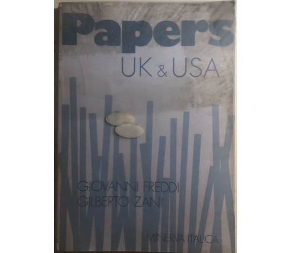 Papers Uk e Usa di Freddi-zani,  1979,  Minerva Italica