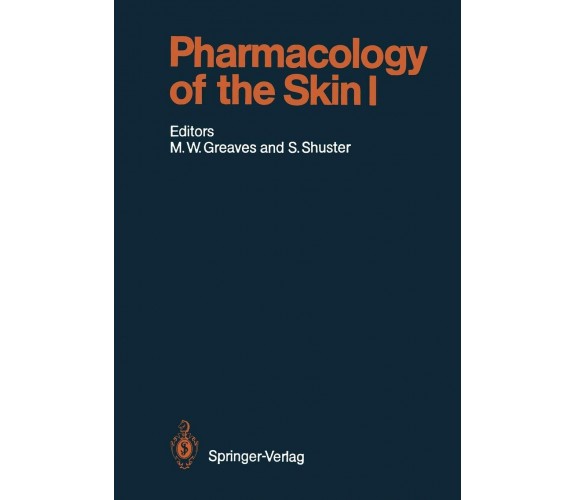 Pharmacology of the Skin I - D. I. Abramson - Springer, 2012