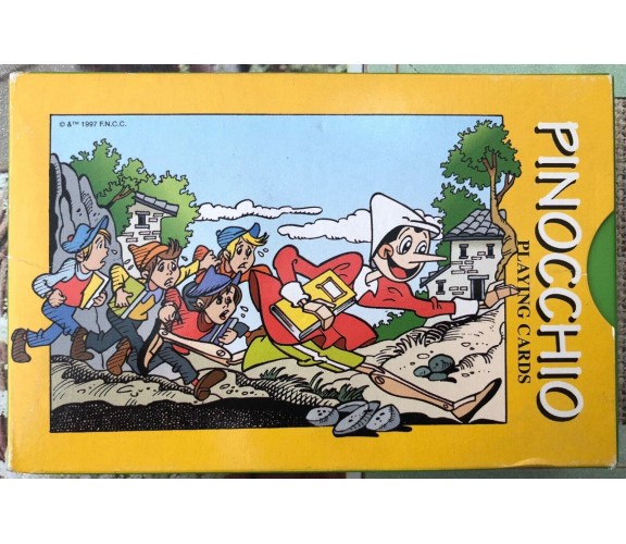 Pinocchio playing cards gioco da tavola Ramino con due mazzi da di carte da gioc