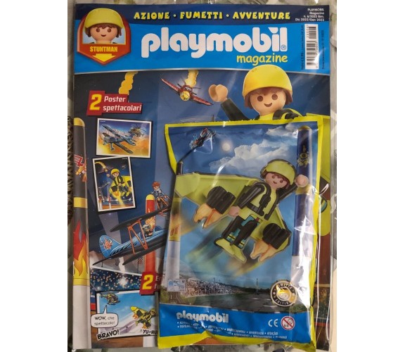 Playmobil Magazine n. 6+Stuntman con tuta alare di Playmobil, 2022, Pieroni D