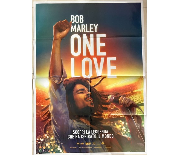 Poster locandina Bob Marley - One Love 100x140 ORIGINALE da cinema di Reinaldo