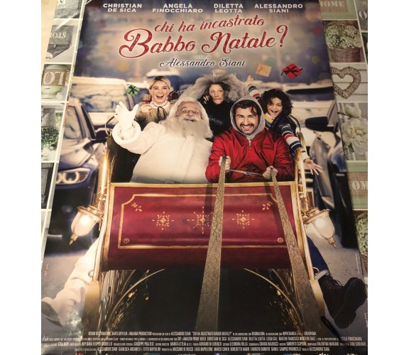  Poster locandina Chi ha incastrato Babbo Natale? 100x70 cm ORIGINALE da cinema 