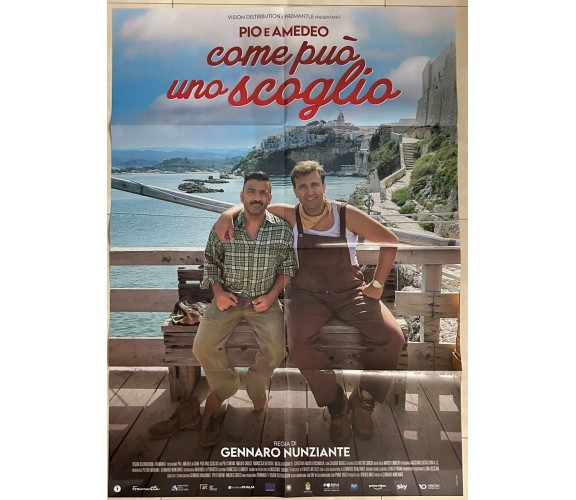 Poster locandina Come può uno scoglio 100x140 ORIGINALE da cinema di Gennaro N