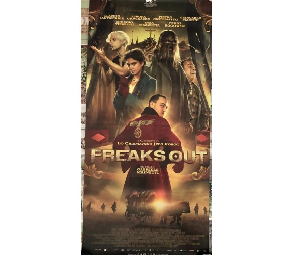 Poster locandina Freaks out 33x70 cm ORIGINALE da cinema 2021 di Gabriele Mainet