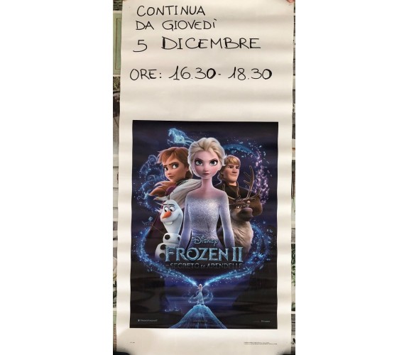 Poster locandina Frozen 2 Il segreto di Arendelle 33x70 cm ORIGINALE CON DIFETTO