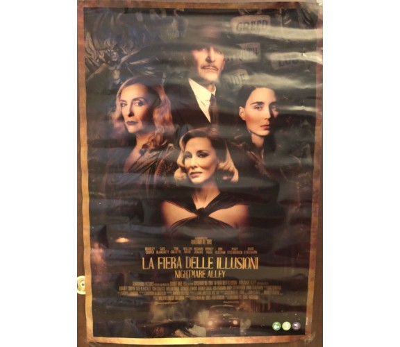 Poster locandina La fiera delle illusioni 100x70 cm ORIGINALE da cinema 2021 di