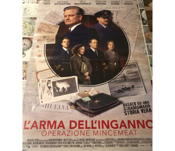 Poster locandina L’arma dell’inganno Operazione Mincemeat 100x70 cm ORIGINALE da