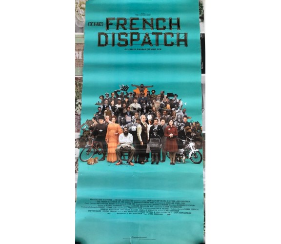 Poster locandina The French Dispatch 33x70 cm ORIGINALE da cinema 2021 di Wes An