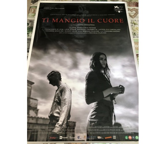 Poster locandina Ti mangio il cuore 100x70 cm ORIGINALE da cinema 2022 di Pippo