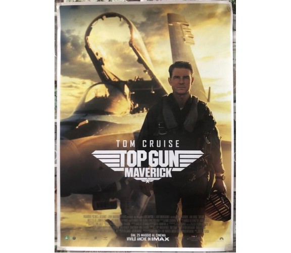 Poster locandina Top Gun Maverick 45x32 cm ORIGINALE da cinema 2022 di Joseph Ko